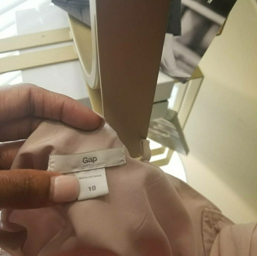 Gap Cream spaghetti strap knee length dress - Picture 3 of 4